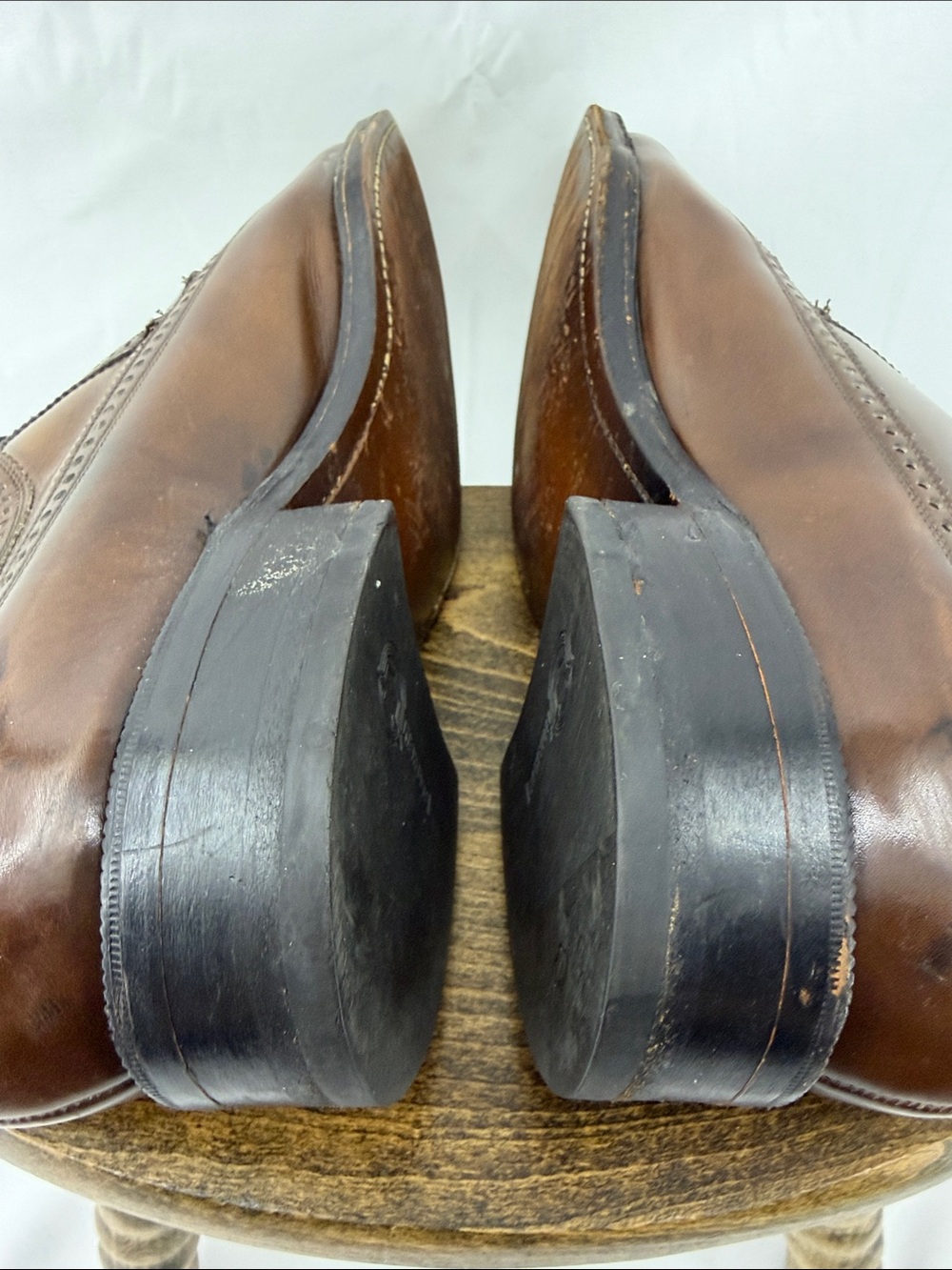 Vintage Florsheim Imperial Kenmoor Wingtip Brown Leather Oxford, Mens 9 - Picture 8 of 16